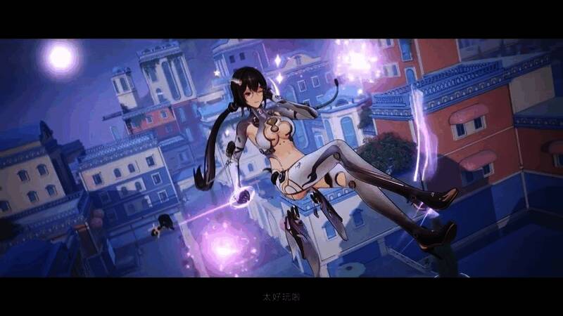 薇蒂雅身穿空姐制服，眼神坚定地望向远方