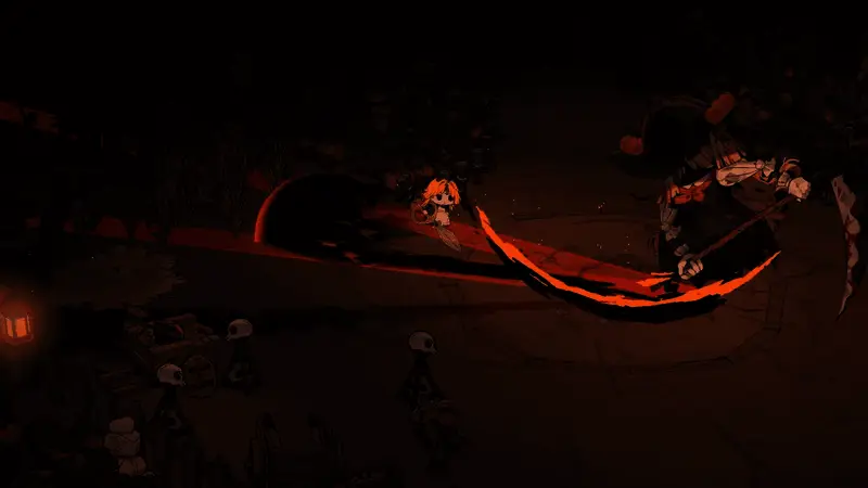 游戏战斗场景展示，角色施展魔法与武器连招特效