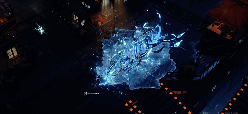 战斗画面展示元素反应与机关操作