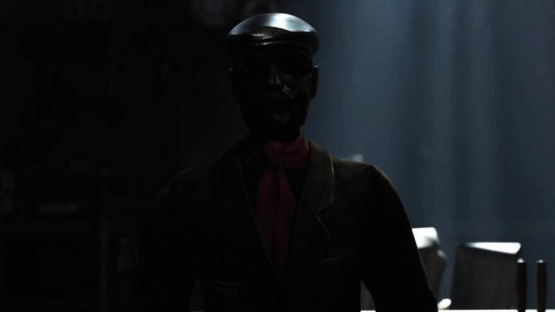 游戏内一处蒸汽朋克风格的机械大厅场景