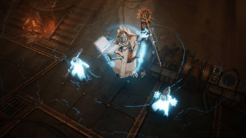 太空死灵战士列阵迎敌，金属质感十足的装甲与冷峻的战场氛围