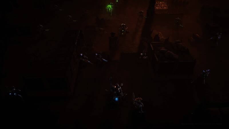 太空死灵贵族在战场上指挥部队，展现出威严与压迫感