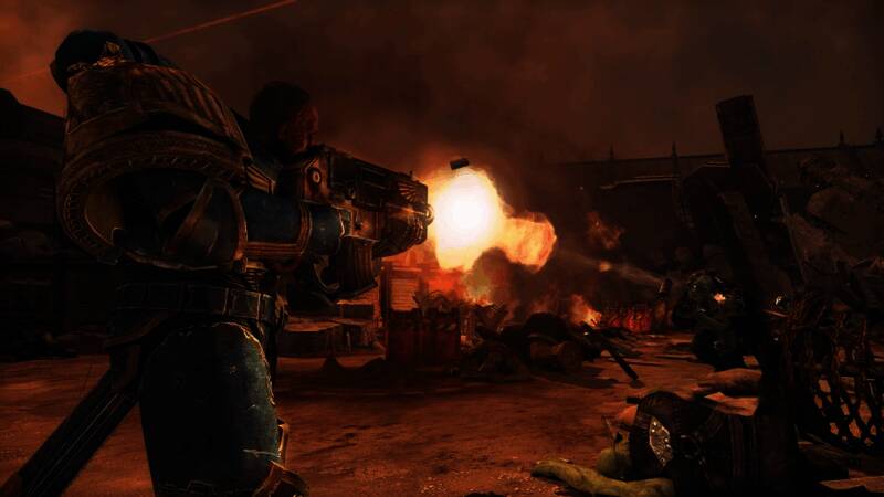 极限战士团成员持枪冲锋，背景是战火弥漫的战场场景