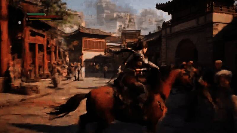 AI生成的夜景画面，灯笼高挂，街道灯火通明，光影效果逼真