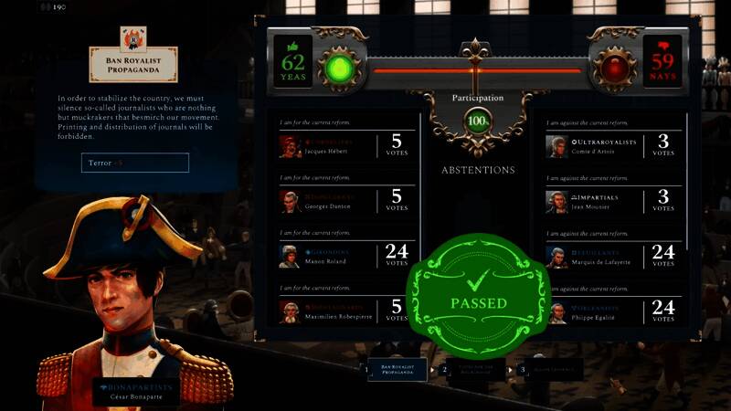 城市建设界面：玩家在管理区域繁荣度与稳定度