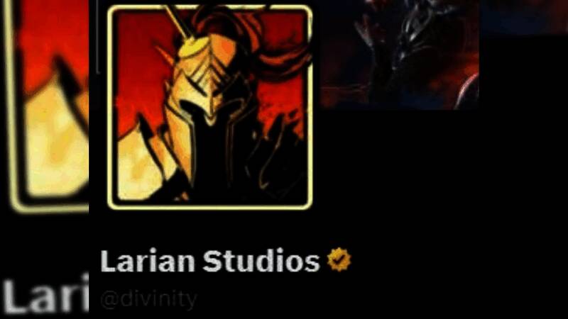 社交媒体界面截图，显示拉瑞安账号曾短暂更改为Divinity字样