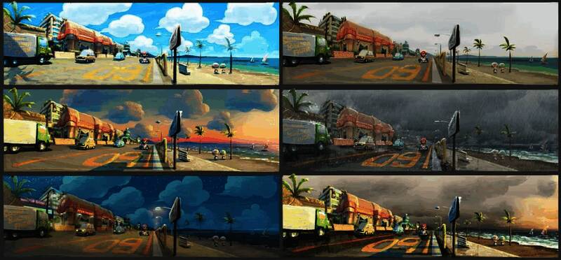 游戏内开放世界地图局部展示，可见多类型地形无缝过渡