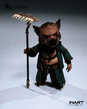 人偶头部特写，面部表情细腻传神，胡须与眼神刻画到位