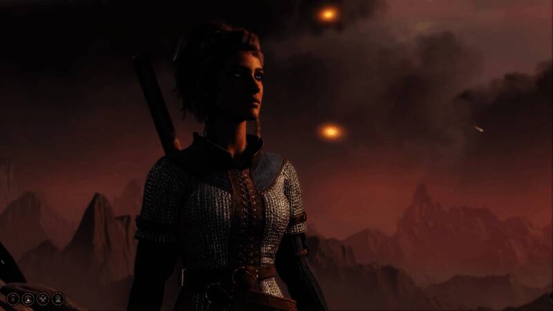 游戏制作人与团队在工作室内讨论项目，电脑屏幕上显示游戏界面