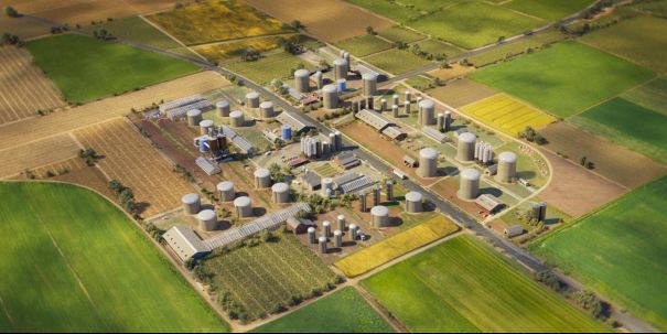 游戏内城市随玩家决策变化的过程对比图，展现小镇成长为都市的演变