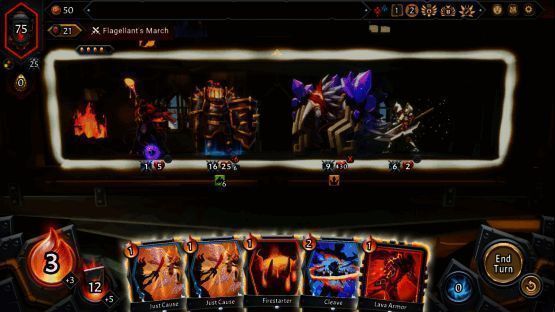 游戏中玩家正在选择不同的‘薪火之心’被动技能，界面充满奇幻风格