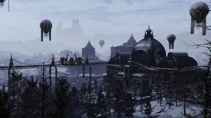 游戏中角色进入神秘动物园，场景阴森诡异