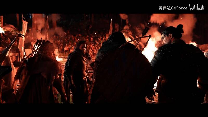 夜晚下的帕卫尔大陆，天空星光璀璨，远处有巨大的神秘遗迹若隐若现