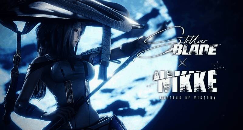 剑星与妮姬胜利女神联动宣传图，红莲作为BOSS登场，画面充满战斗张力