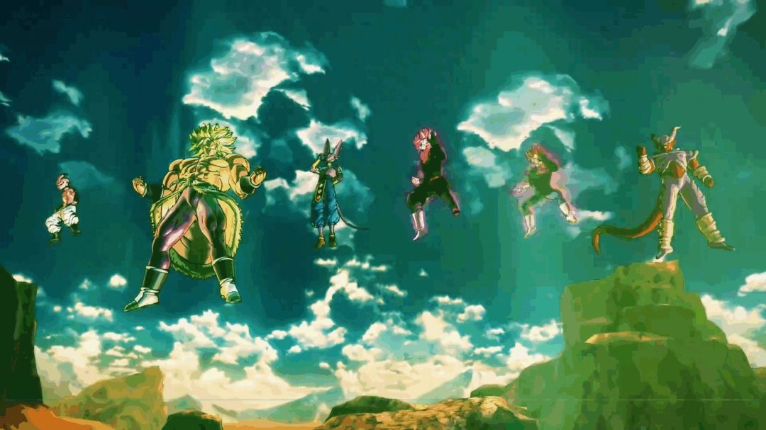 载入界面插画之一，呈现龙珠世界中的标志性场景与角色形象