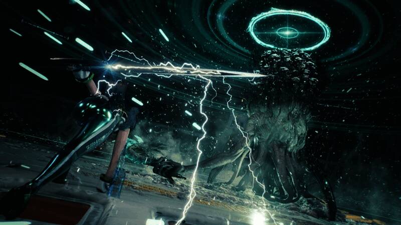 《剑星》PC版宣传图，展示主角战斗场景与精美画质