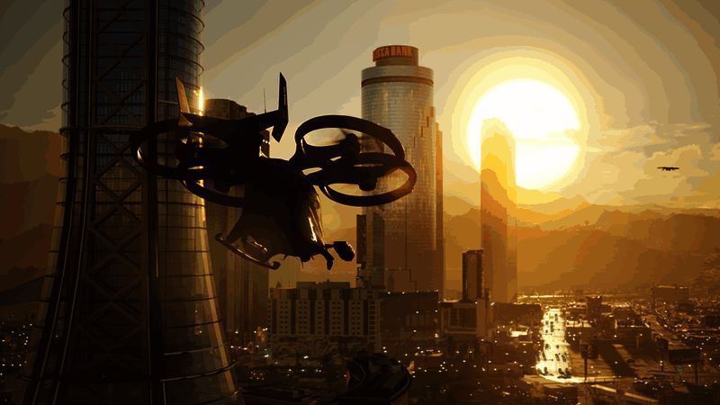 《心之眼》游戏界面展示近未来科技风格与主角视角