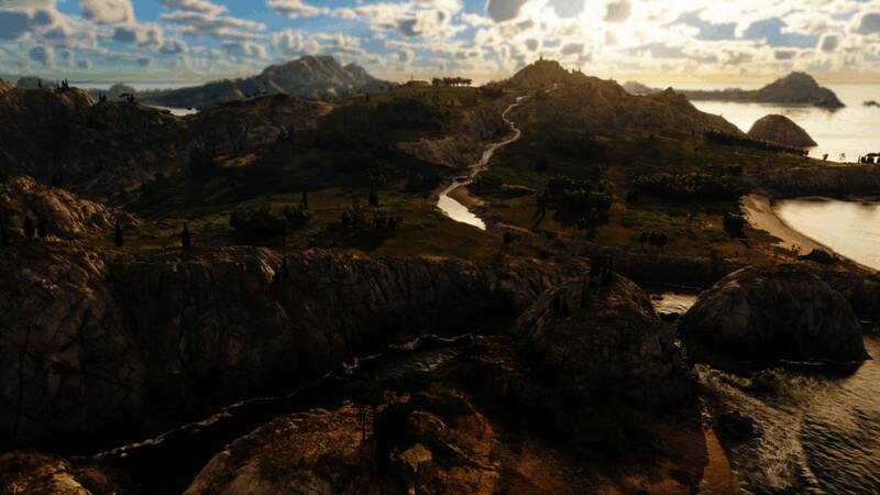 游戏中农田与工业区域对比图，展现不同经济体系下的发展状态