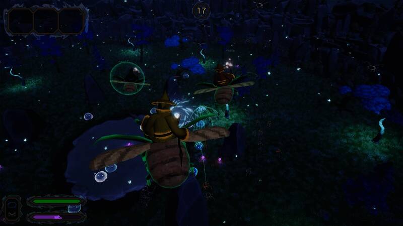 法师释放火焰魔法对抗敌人的场景