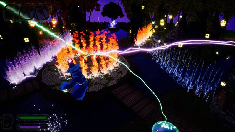 法师角色设计细节展示，包括服饰与武器造型