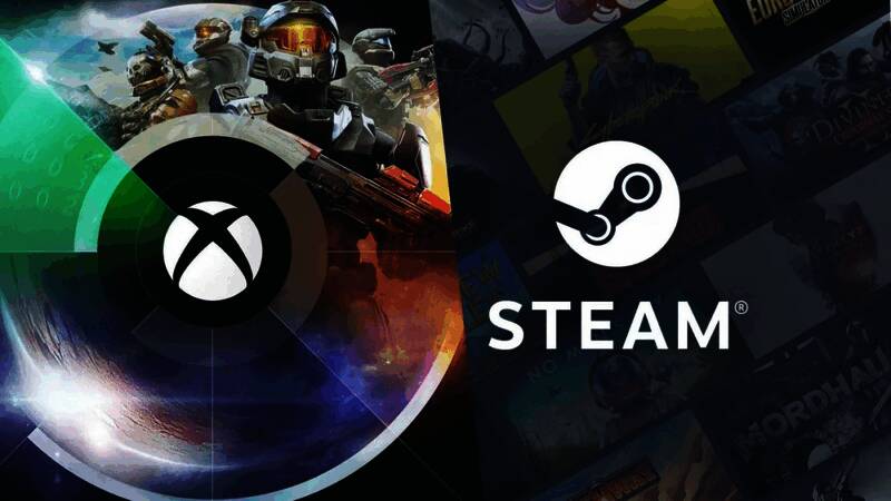 Xbox与Steam结合概念图，展示未来跨平台整合的可能性