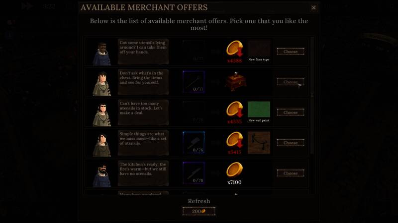 铁匠铺内部布局画面，展示货架、锻造台、熔炉等多种设施