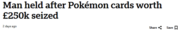 警方展示部分被盗宝可梦卡牌，部分卡片带有原装封套及编号