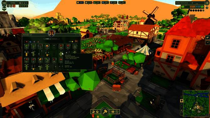 玩家建造的木屋与农田布局，呈现出初期村落的发展状态