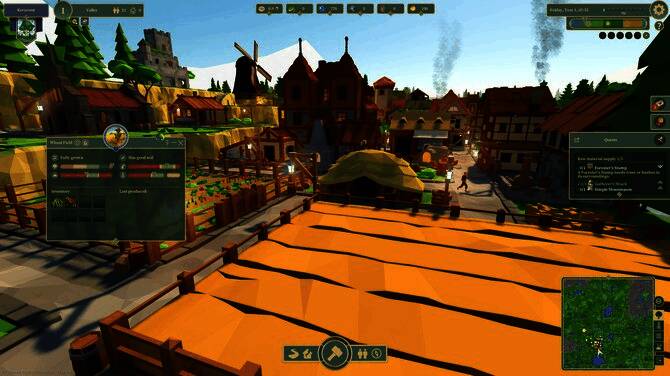 游戏内贸易系统界面，显示与其他派系的交易选项与资源列表