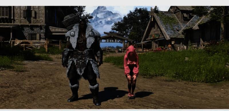 角色站立于高地远眺，光影渲染细腻，场景氛围感十足