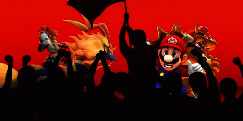 《幻兽帕鲁》中角色操控帕鲁进行战斗的场景，画面风格类似宝可梦但更偏向写实