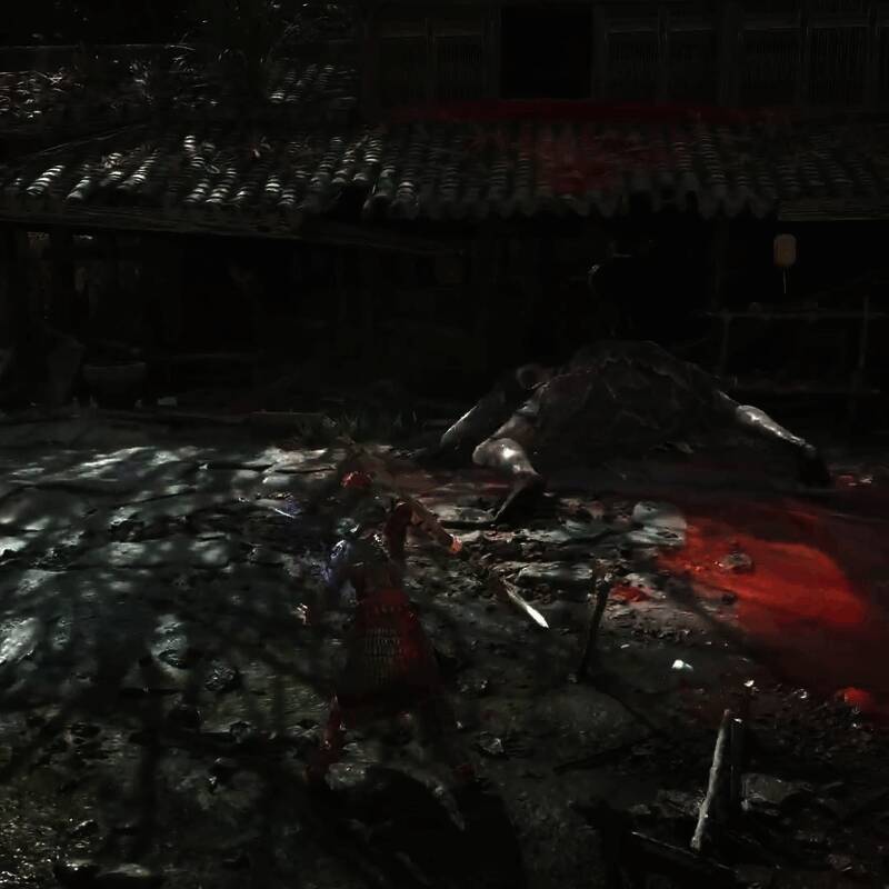 Boss战特写镜头，妖女眼神凌厉，主角迎面反击，气氛紧张刺激