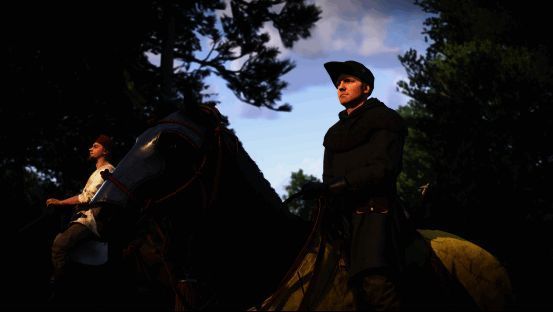 亨利手持武器，面对敌人严阵以待