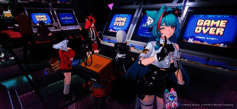 《异环》角色战斗演示截图，展现技能特效与动作细节