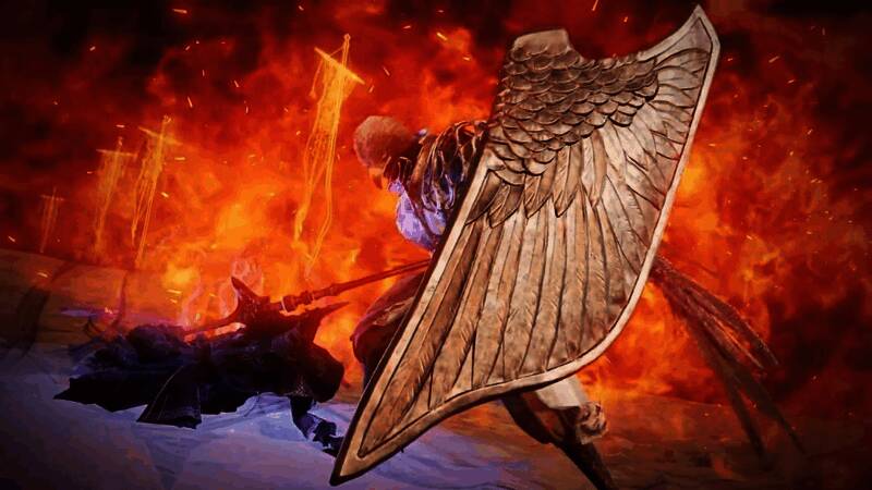 守护者与敌方角色激烈交锋，场面震撼