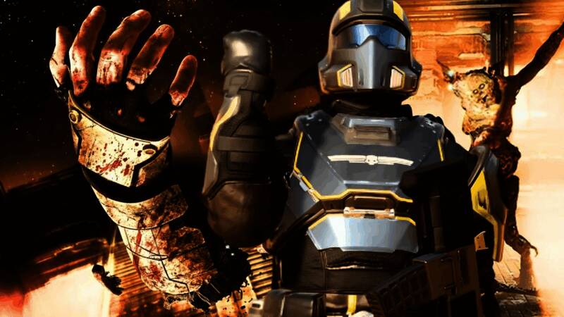 《绝地潜兵2》游戏界面展示，角色身着重型装备在战场中穿梭