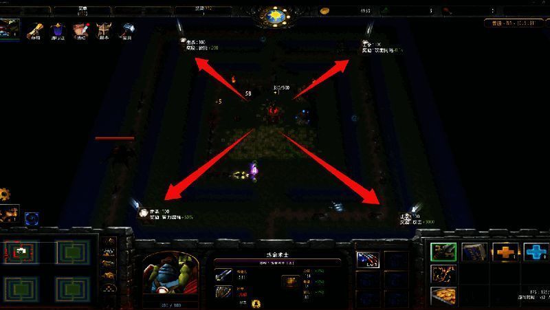 英雄進化後釋放強大技能，場景特效炸裂