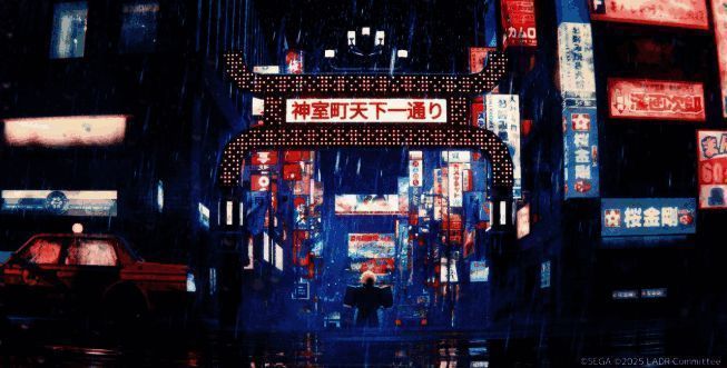 《如龙》系列经典角色立绘展示，展现日式黑帮街头风格