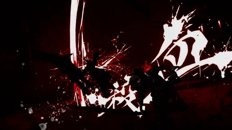 隼龙手持长刀飞身而起，动作凌厉，场景充满东方武侠风格