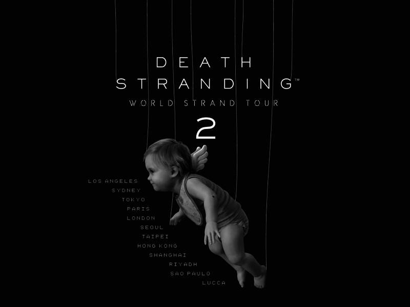 《死亡搁浅2：冥滩之上》官方宣传图，主角山姆在神秘海滩上行走