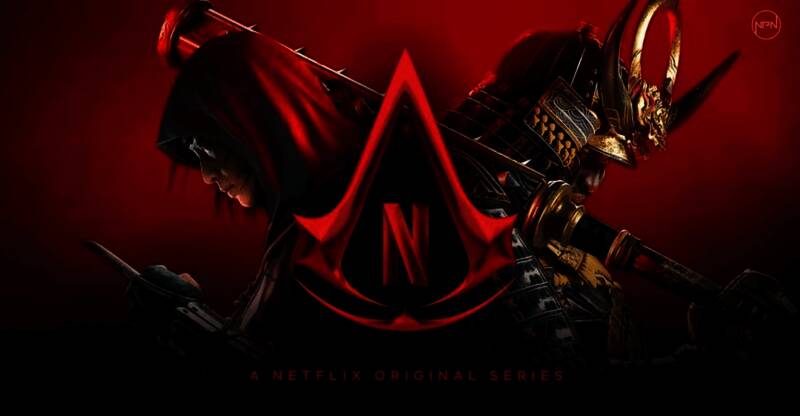 《刺客信条》真人剧幕后团队工作照，编剧与制作人围坐讨论剧本