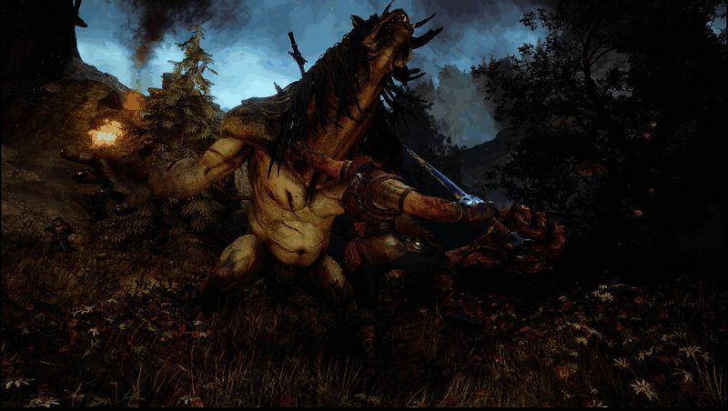 战斗画面中角色挥舞长剑，正对一名身穿重型铠甲的怪物发动部位攻击