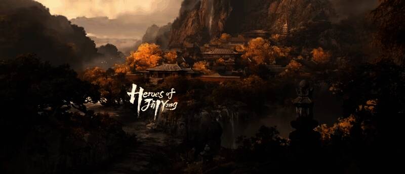 金庸群侠传游戏概念图，展现江湖风格场景与角色形象