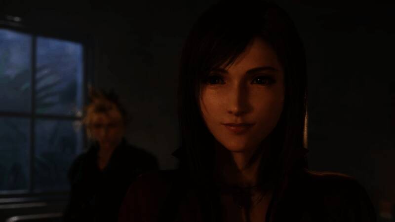 蒂法Mod正面展示图，身穿艾达王风格服装，姿势酷炫