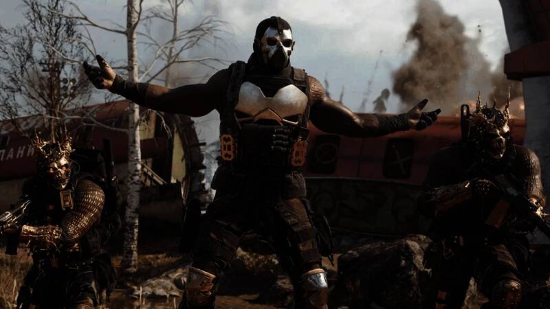 Glasco在社交媒体上分享的工作场景截图，背景为《使命召唤》早期版本的角色模型设计图