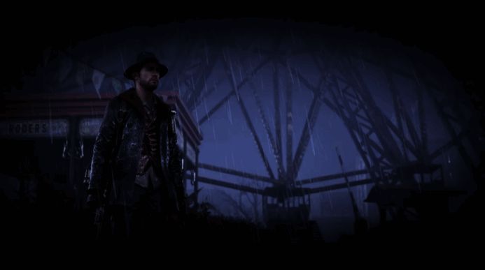 夜晚场景下的灯光与阴影处理对比，复刻版更为真实细腻