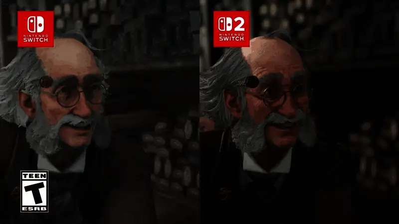 霍格沃茨城堡夜景全景，灯光璀璨，建筑宏伟壮观