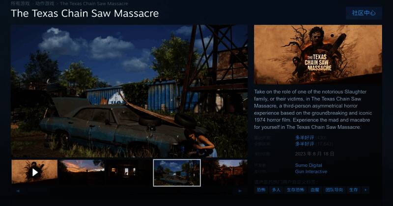 游戏内场景阴森恐怖，角色在黑暗环境中展开追逐战