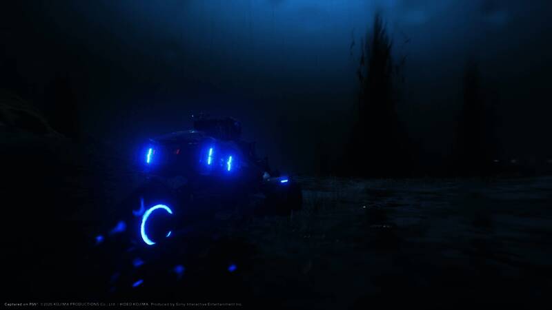 《死亡搁浅2》游戏场景中呈现昼夜交替效果，天空色彩随时间变化渐变