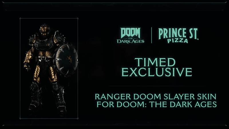 《毁灭战士：黑暗时代》游戏封面，中世纪战场与恶魔大战场景